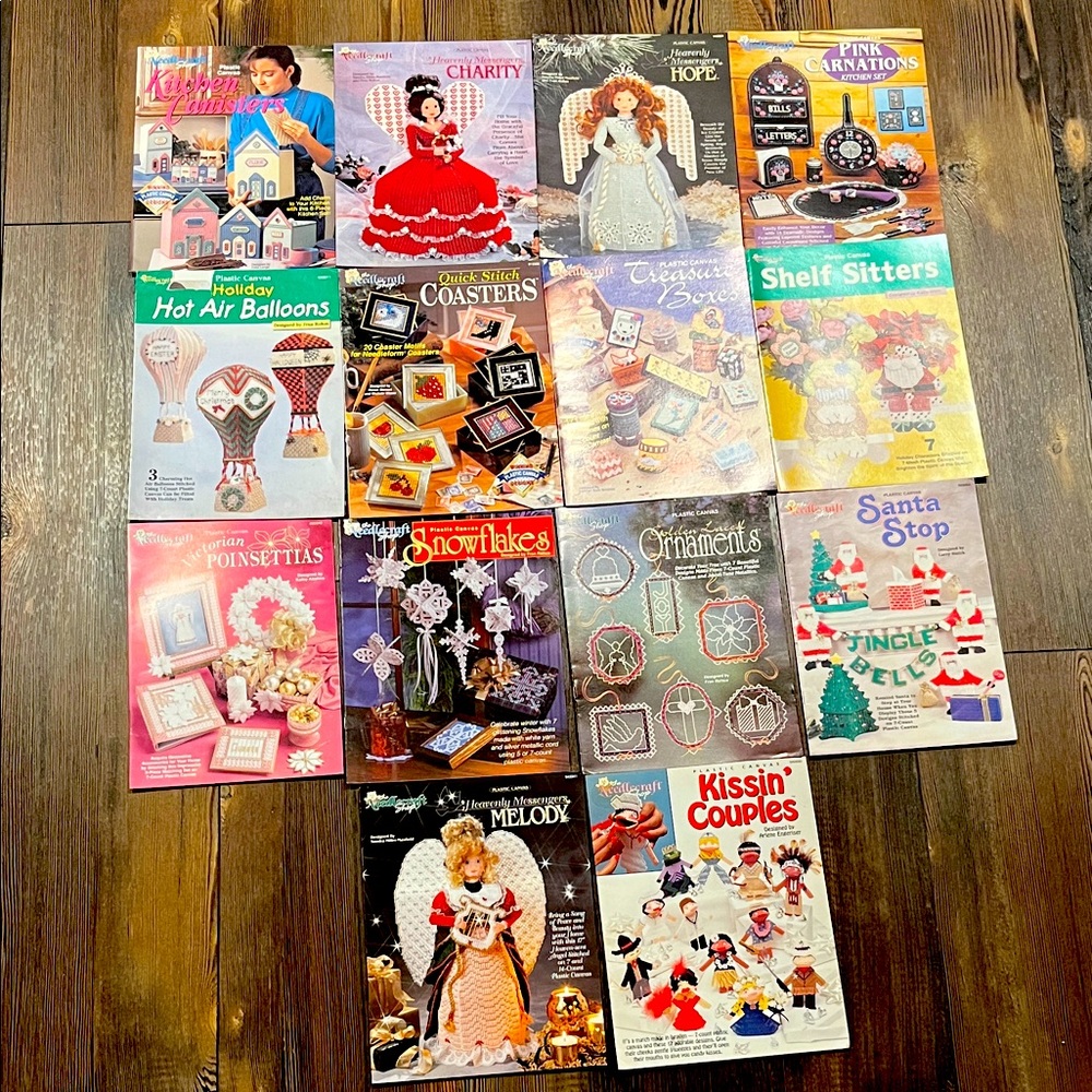 14 Needlecraft Shop Pattern Plastic Canvas Projects